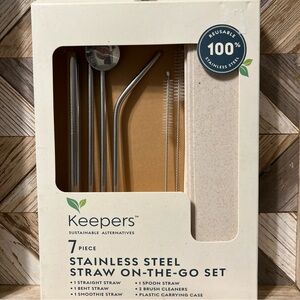 Keepers Stainless Steel Straw Set